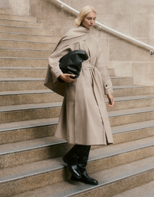 Relaxed Draped Trench