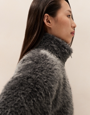 Relaxed Faux-Fur Jacket
