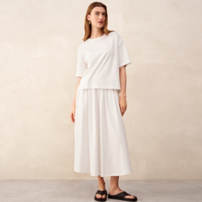 Relaxed Jersey Layered T-Shirt Dress