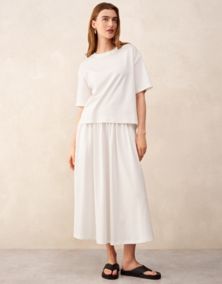 Relaxed Jersey Layered T-Shirt Dress