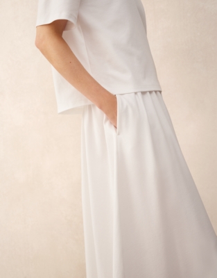 Relaxed Jersey Layered T-Shirt Dress