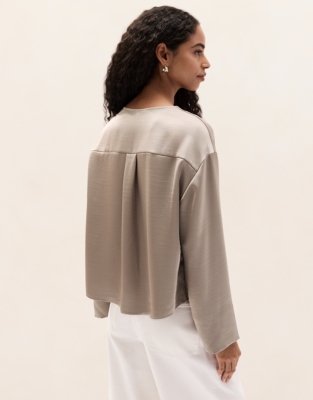 Relaxed Popover Blouse 