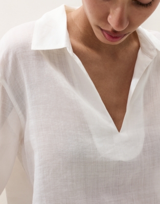 Relaxed Ramie Overshirt