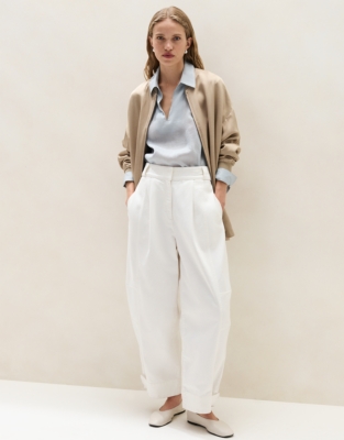 Relaxed Ramie Overshirt