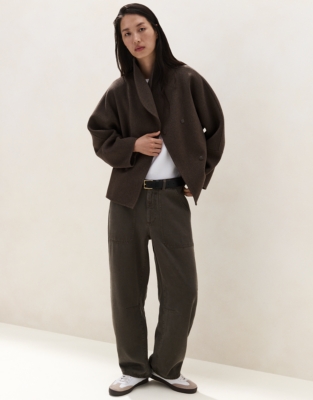 Relaxed Utility Barrel Trousers