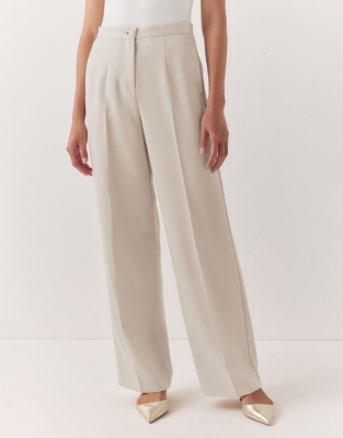 Relaxed Wide Leg Tuxedo Pants | All Clothing Sale | The White Company US