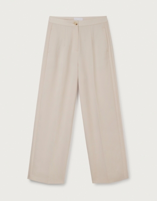 Relaxed Wide Leg Tuxedo Trousers | Clothing Sale | The White Company UK