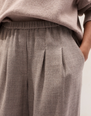 Relaxed Wool Gauze Joggers