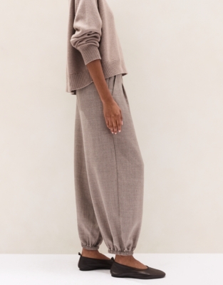 Relaxed Wool Gauze Joggers