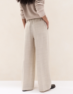Relaxed Wool Linen Trousers