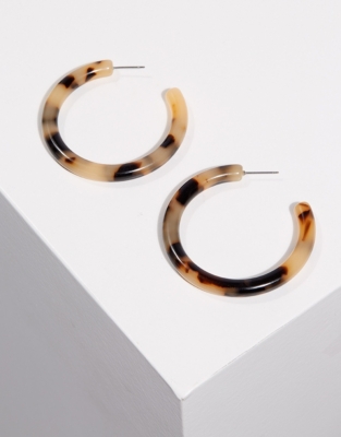 Resin Hoop Earrings | Accessories Sale | The White Company UK