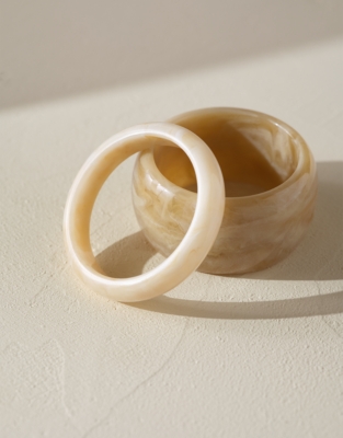 Resin Statement Bangles – Set of 2