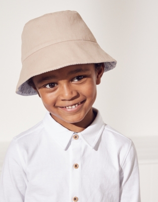 Reversible Children's Bucket Hat Baby & Children's Sale The White