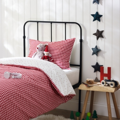 Reversible Gingham Bed Linen Set Children S Bed Linen The