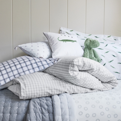 Reversible Gingham Bed Linen Set Children S Bed Linen The White Company Uk