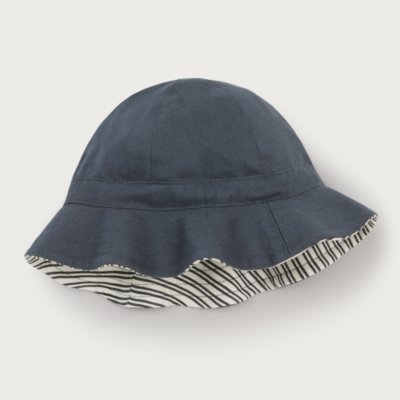 Reversible Organic Cotton Stripe Hat (0–4yrs)