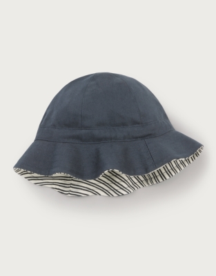 Reversible Organic Cotton Stripe Hat (0–4yrs)