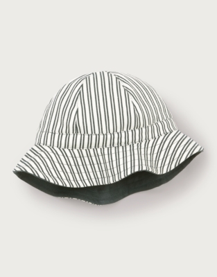 Reversible Organic Cotton Stripe Hat (0–4yrs)