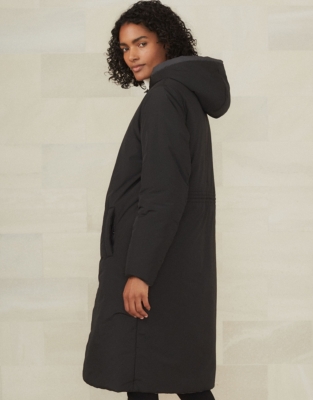 Reversible Padded Longline Coat All Clothing Sale The White Company US