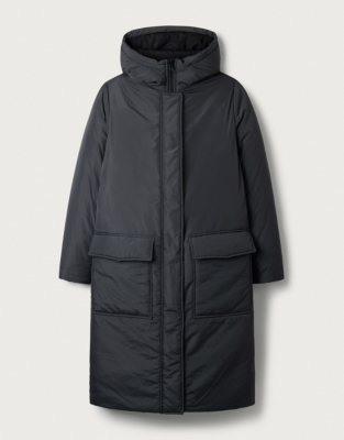 Reversible Padded Longline Coat All Clothing Sale The White Company US