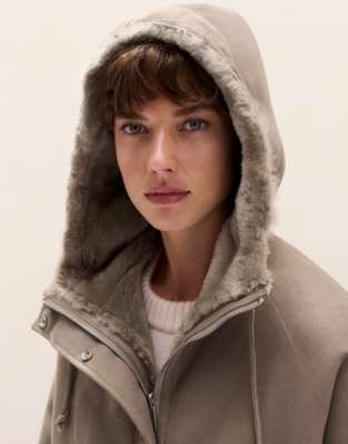 Reversible Shearling Coat