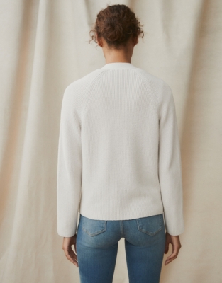 Rib Cardigan with Recycled Cotton | Clothing Sale | The White Company UK