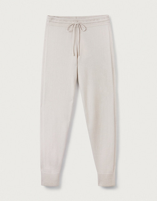 Rib-Detail Cashmere Joggers | All Clothing Sale | The White Company US
