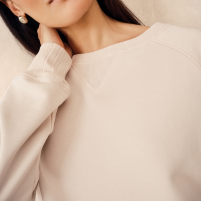 Rib Detail Sweatshirt