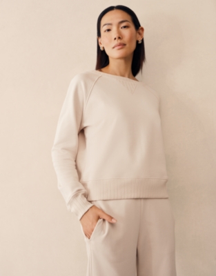 Rib Detail Sweatshirt