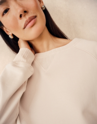 Rib Detail Sweatshirt