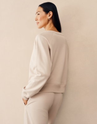 Rib Detail Sweatshirt