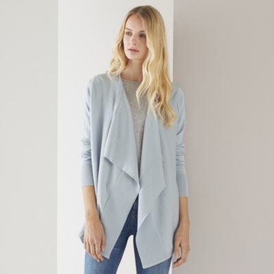 white company cardigan