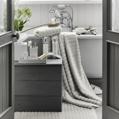 Rib Hydrocotton Bath Mat Bath Mats The White Company UK