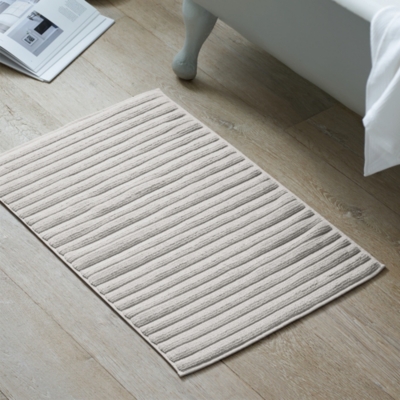 Rib Hydrocotton Bath Mat | Bath Mats | The White Company UK