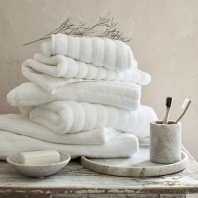 Rib Hydrocotton Towels Towels & Bath Sheets The White Company US