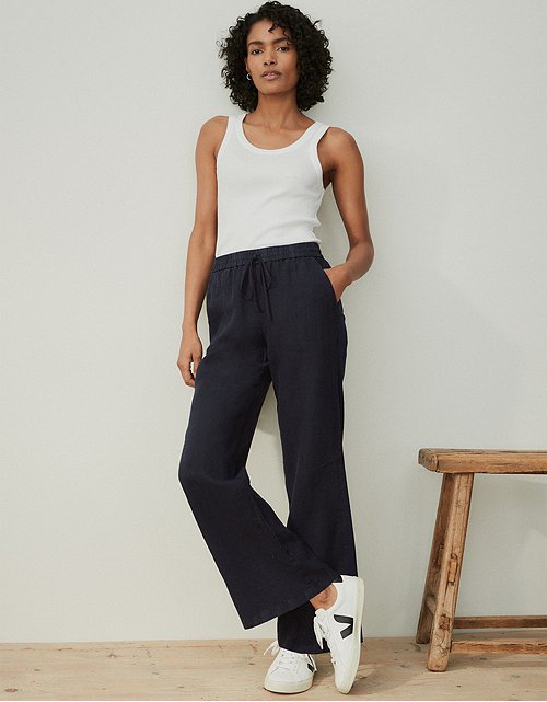Women's Trousers | Wide Leg & Cropped | The White Company UK