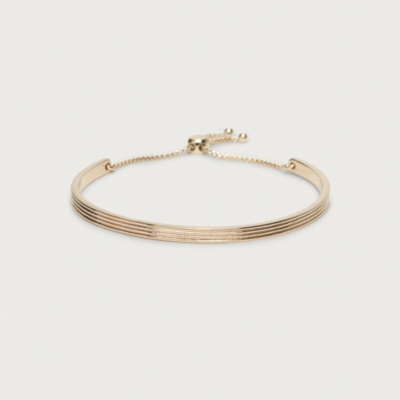 Ribbed Bangle Friendship Bracelet