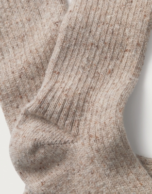 Ribbed Boot Socks - Oatmeal