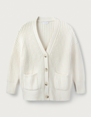 Ribbed Boyfriend Cardigan Clothing Sale The White Company UK