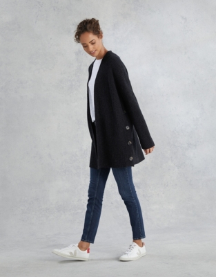 Ribbed ButtonSide Cardigan Clothing Sale The White Company UK