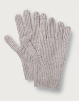 Ribbed Cashmere Gloves