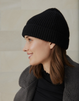 white company hat and scarf