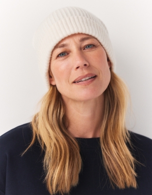 Ribbed Cashmere Hat Accessories Sale The White Company UK