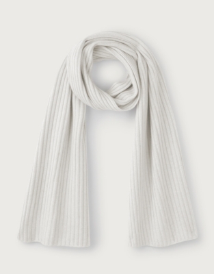 Ribbed Cashmere Scarf