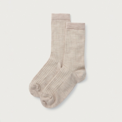 Ribbed Essential Sock with Wool