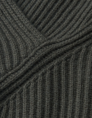 Ribbed Hood with Cashmere