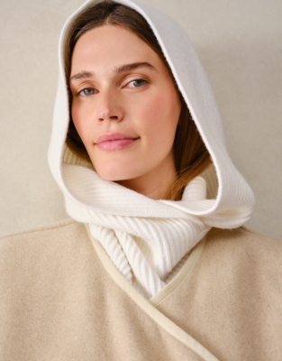 Ribbed Hood with Cashmere