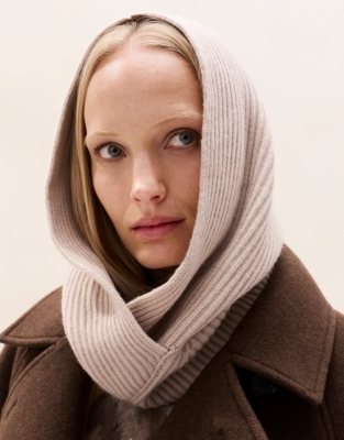 Ribbed Hood with Cashmere