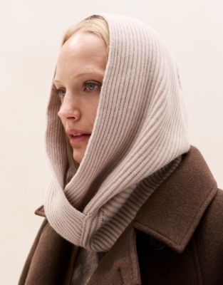 Ribbed Hood with Cashmere