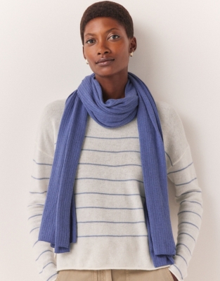 Linen knit shop scarf